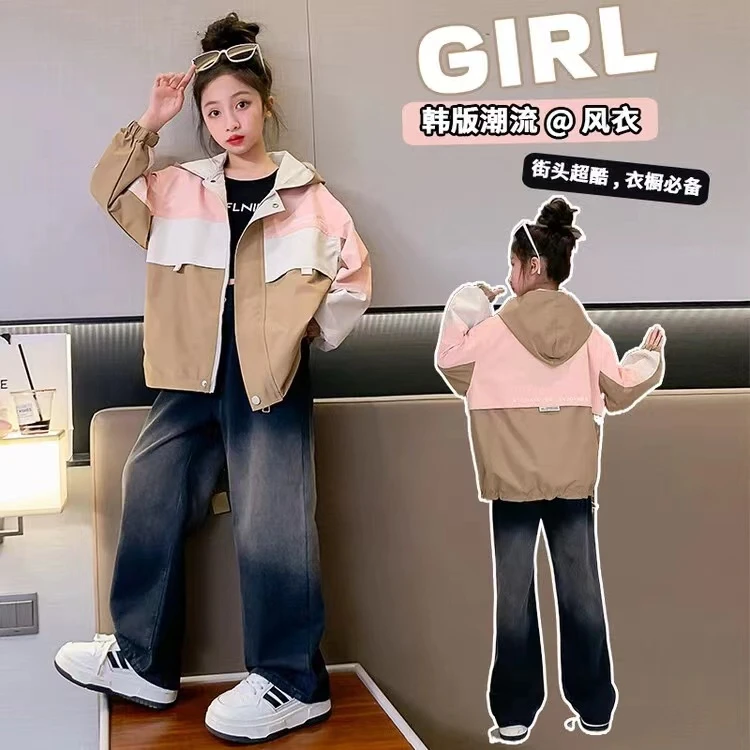 601-800编号 儿童圆领套男女童针织卫衣卫裤