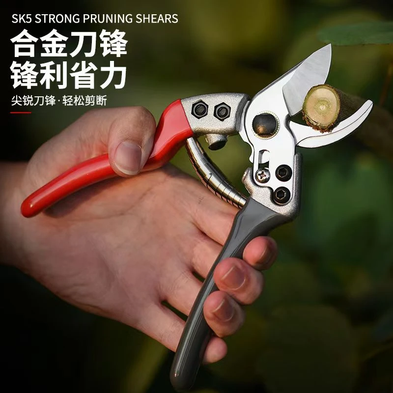 省力SK5钢强力园林树枝剪刀多功能家用盆景修枝剪园林粗枝剪