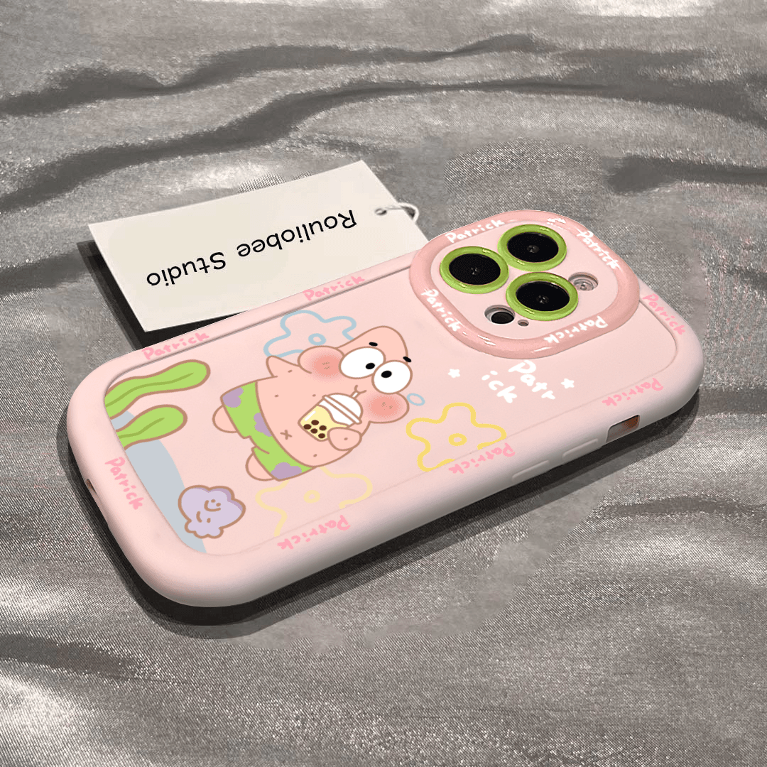 海绵大星泡芙壳适用于苹果15手机壳iphone13/14promax防摔12/11女