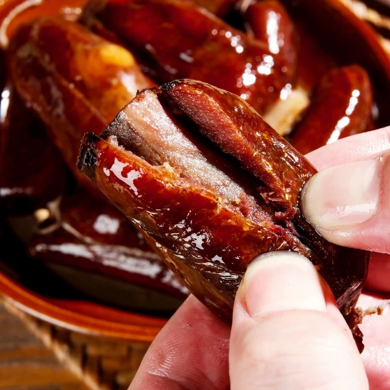 重庆正宗农家土猪传统手工柏树丫烟熏排骨香肠