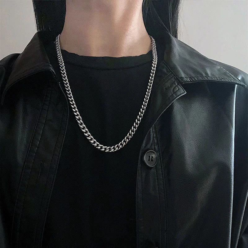 合金项链 ins潮项链男女韩版个性嘻哈蹦迪配饰闺蜜情侣锁骨链女