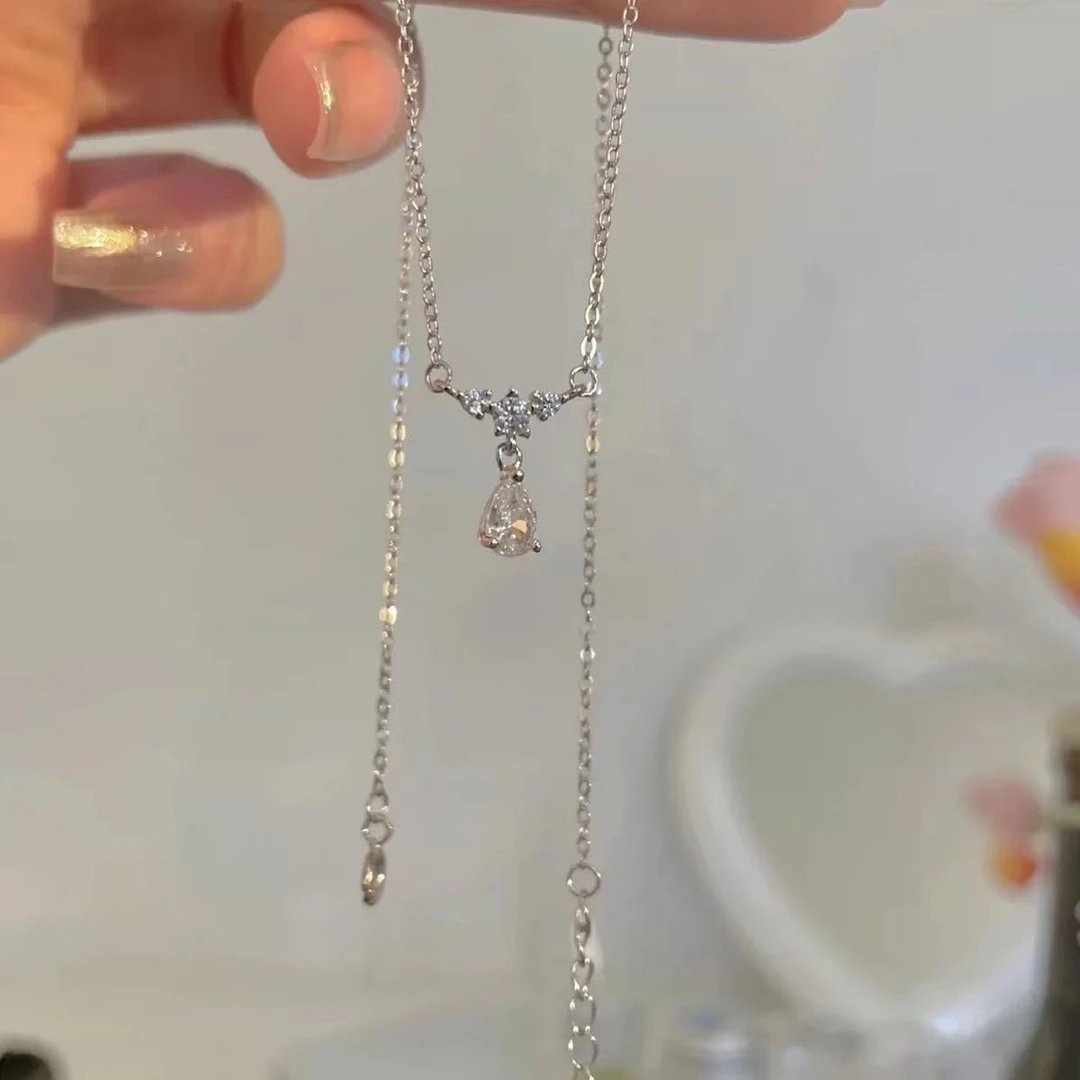 合金项链 闪闪惹人爱~现货秋季项链女轻奢ins小众设计感送女友