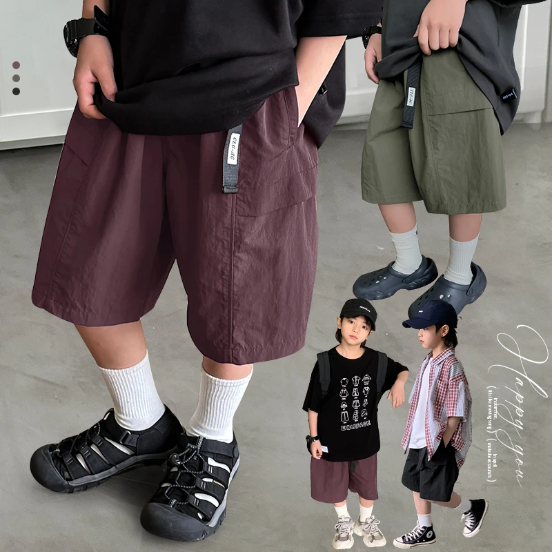 【卡扣腰带】源源家童装2024夏装男童短裤儿童薄款休闲裤宝宝五分裤