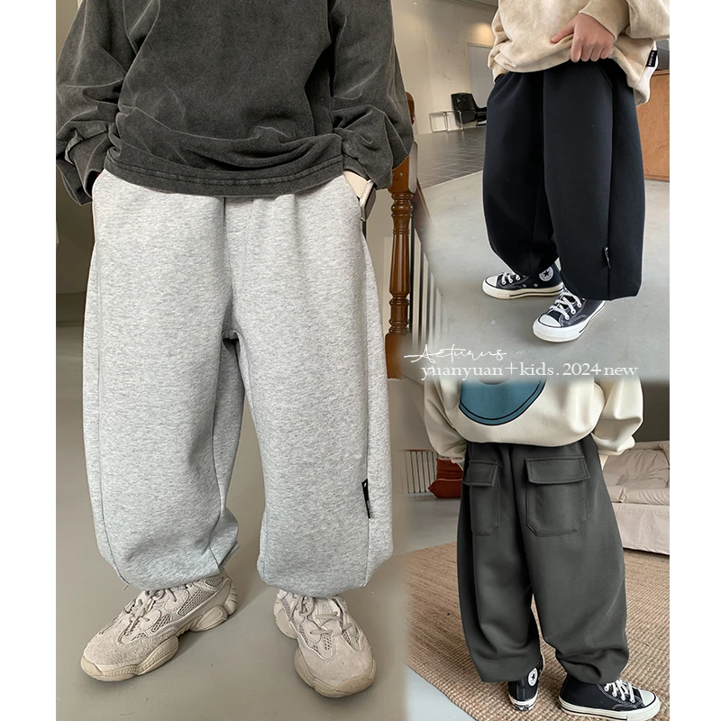 源源家童装2024新款男童卫裤儿童运动裤宝宝春款裤子男孩宽松洋气