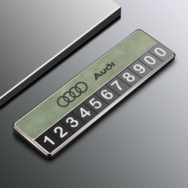 适用于奥迪车载停车号码牌A3A4LA6LQ3Q5LQ2L专用临时挪车电话挪车