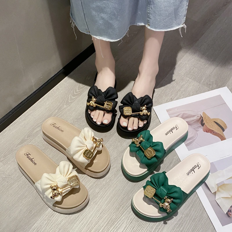 C726厚底拖鞋女夏外穿松糕厚底凉拖鞋女2023新款海边沙滩拖鞋