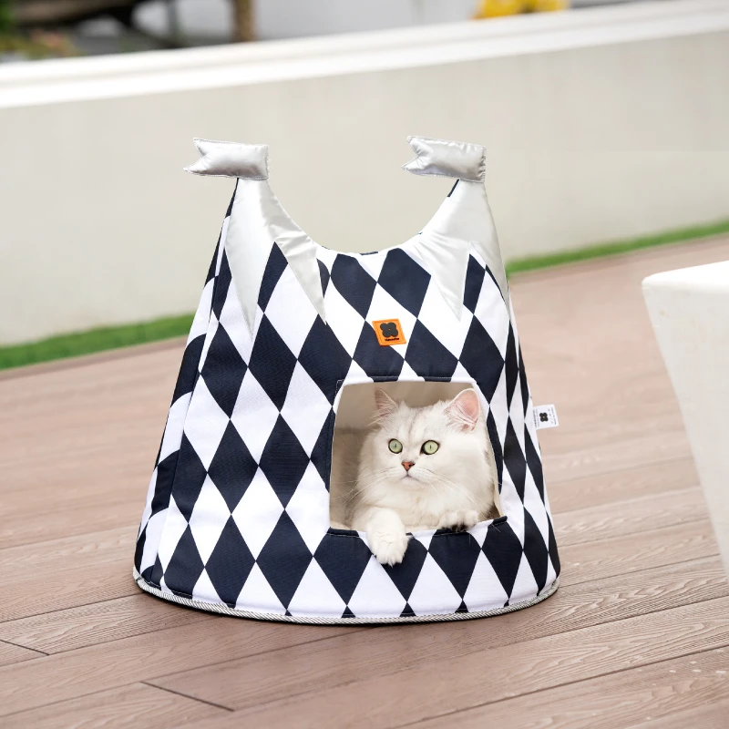 喵乎汪也 马戏团猫窝秋冬保暖冬天狗窝宠物用品猫咪窝封闭式猫房