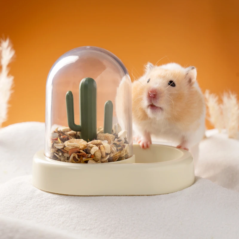 喵乎汪也 仓鼠自动喂食器碗粮食盆小专用金丝熊投食机小仓鼠用品