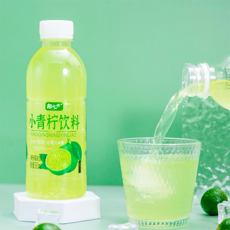 【厂家直销】小青柠果味饮料整箱特价360ml/瓶网红柠檬水果味饮品