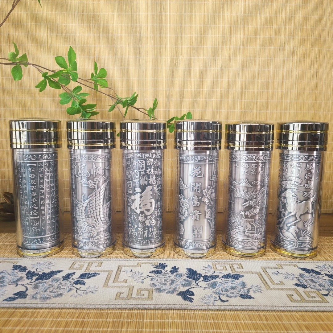 银浮雕内胆银杯（内胆银重50克）