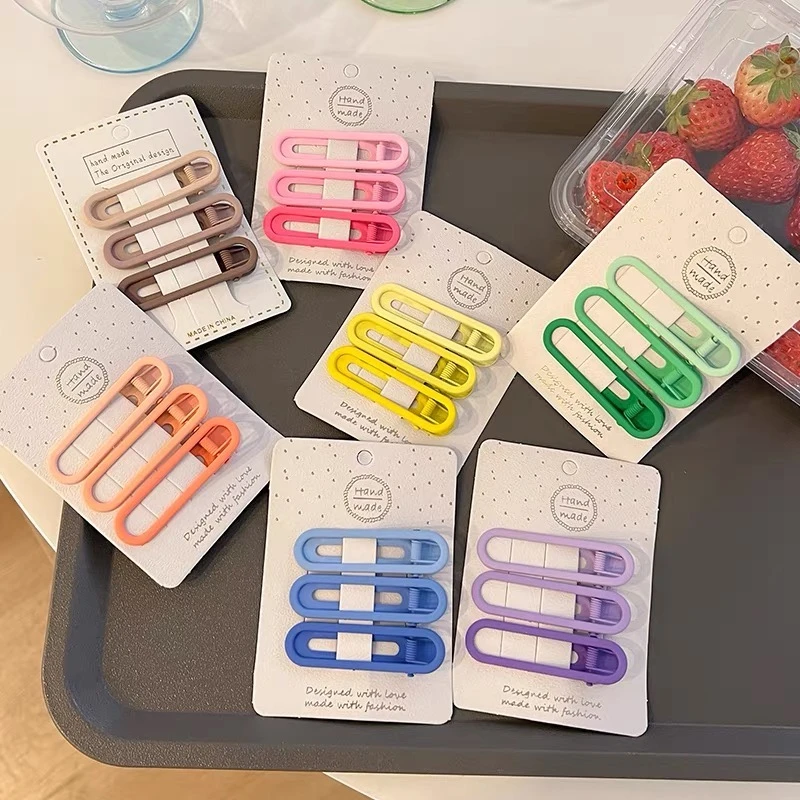 【粉丝专享】5039糖果色一字夹彩色发夹小夹子刘海夹一字夹