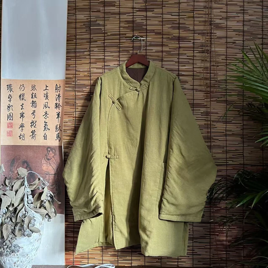 【大梅子推荐】设计款亚麻盘扣上衣MQ3072