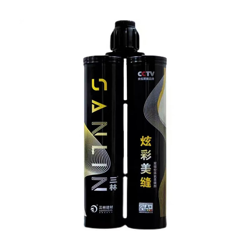 三林品牌美缝真瓷胶墙地砖家用防水防霉卫生间银灰色美缝填缝剂