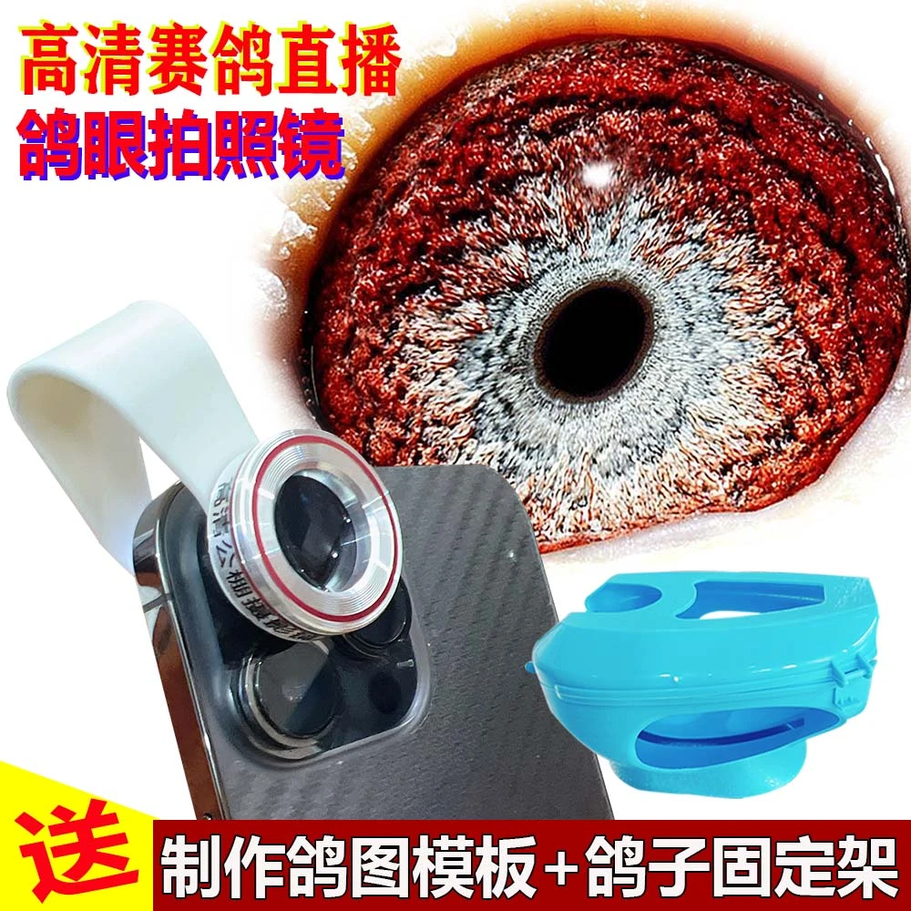 送鸽子固定架拍鸽眼放大镜照鸽眼内扣线神器拍照信鸽看赛鸽眼睛镜