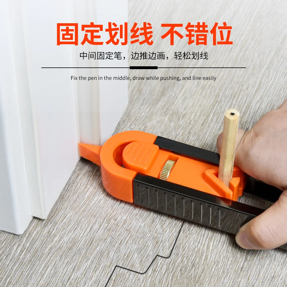 不规则轮廓量规木工瓷砖玻璃测量弧度尺轮廓规取型器仿形规