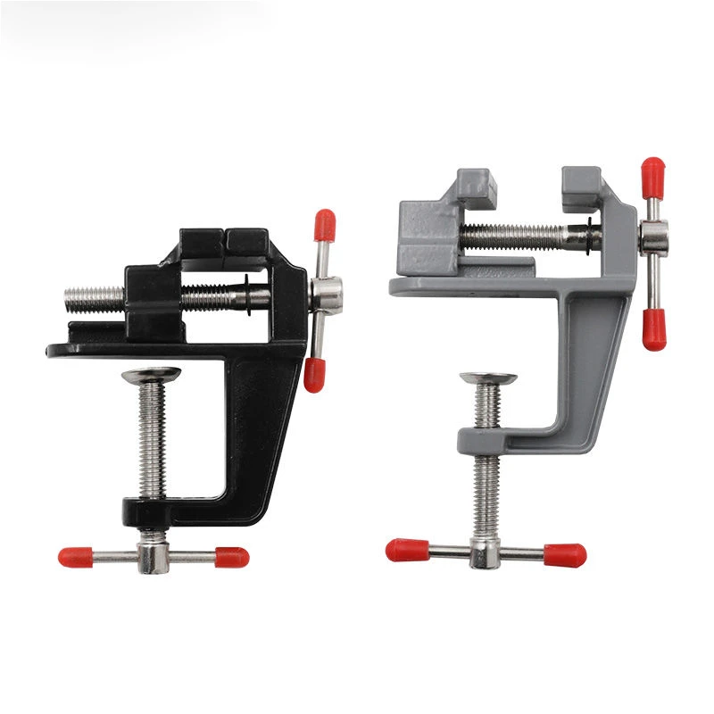 铝合金迷你小台钳 DIY工具迷你台虎钳 台钳桌虎钳 台虎钳固定工具