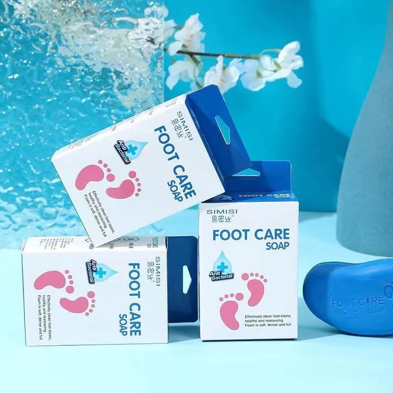 （拍一发三）蓝色洗脚皂除臭止痒脚臭足部脱皮清洁香皂独立家庭装