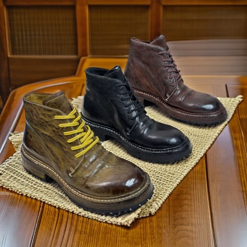 原创款马臀皮马丁女固特异英伦风百搭休闲时尚厚底冬季骑士鞋子
