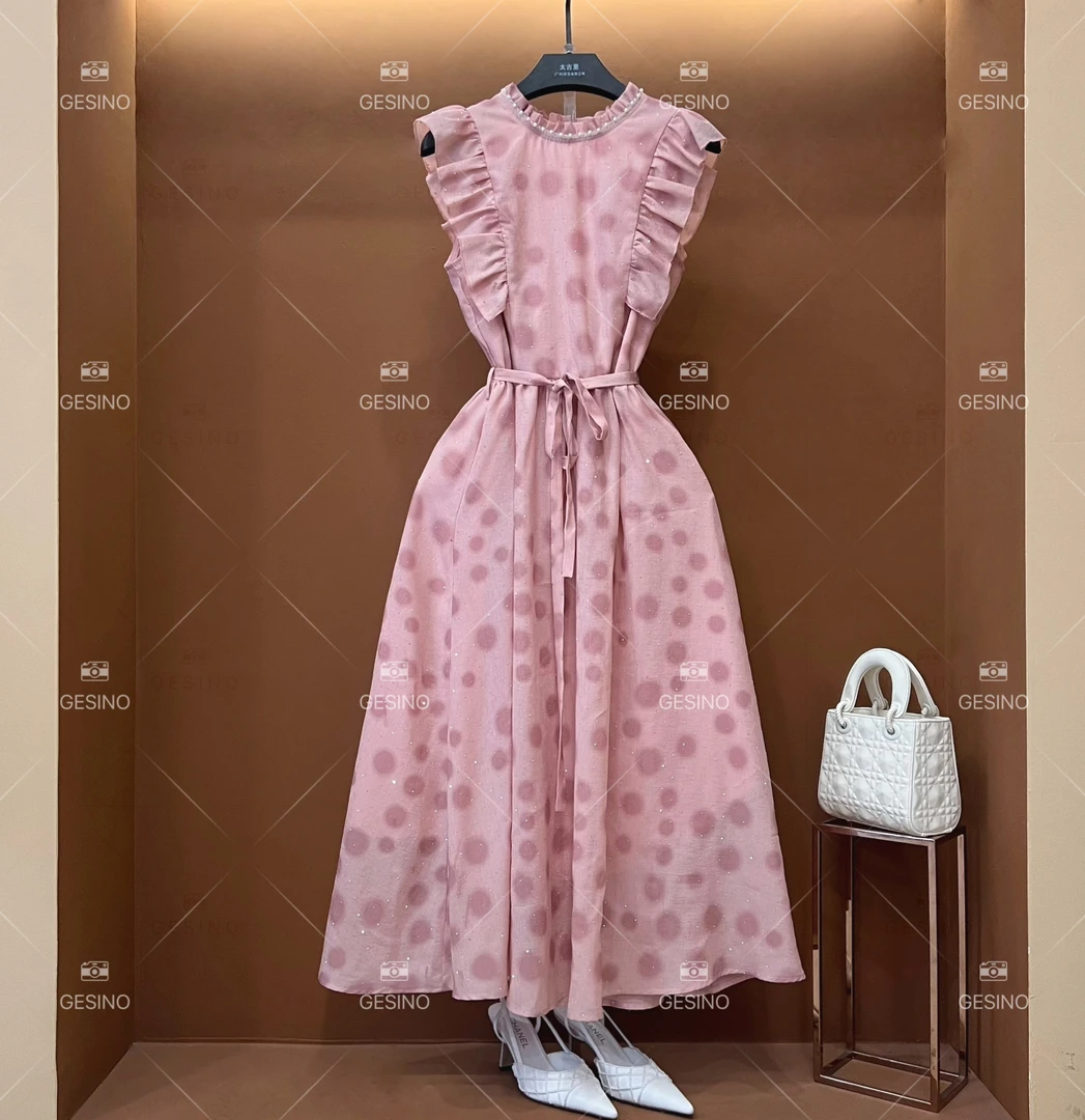 编码“38【露】”春夏丨设计师轻奢法式印花女士连衣裙 CX-2024587