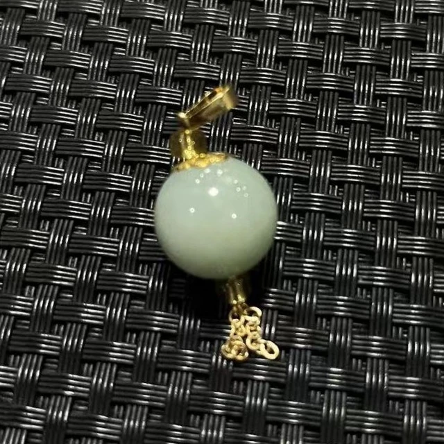 【赠绳】翡翠圆珠吊坠-（多样性发货）16965