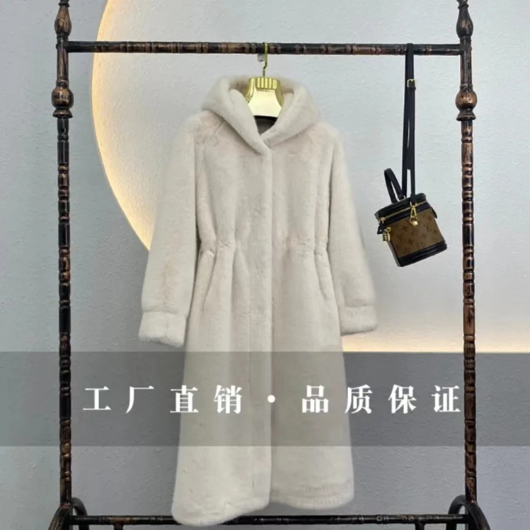 新款2025-2长款连帽女士修身显瘦外套-2024211