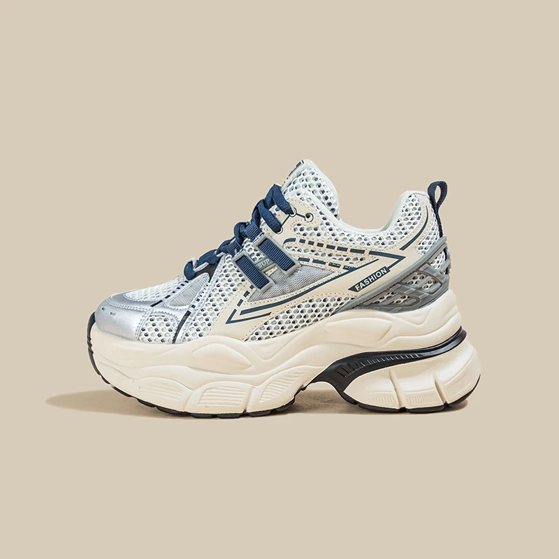 内增高8cm厚底老爹鞋女ins潮小个子休闲运动鞋子9699-6