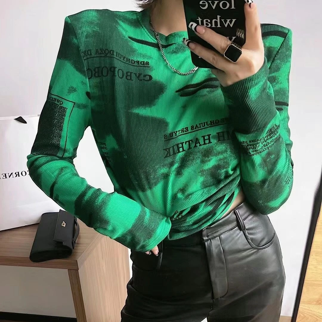 佳佳的店 主播推荐时尚款体恤打底衫上衣长袖