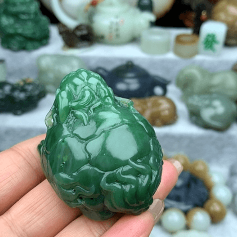 【闪购商品】和田玉（碧玉）挂件未镶嵌风*