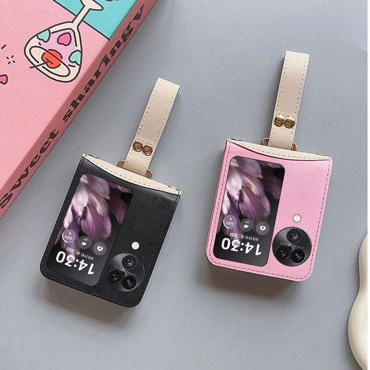 适用OPPO Find N3 Flip折叠屏手机壳N2 Flip情侣款手提爆款保护壳