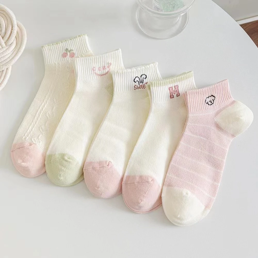 袜子女士短袜夏季薄款ins透气防臭低帮棉袜日系潮流百搭短袜