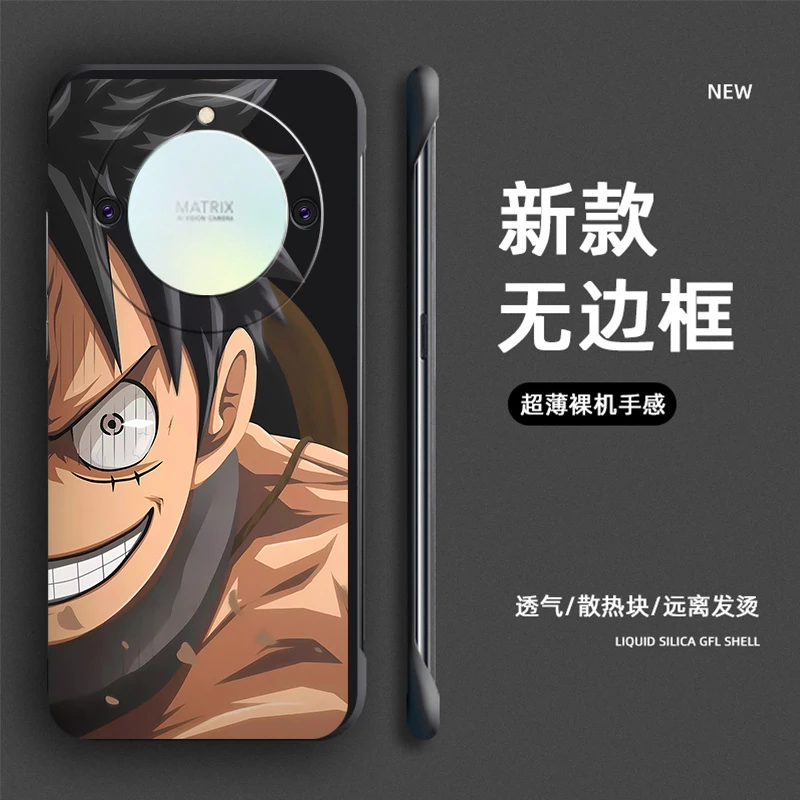 荣耀X40手机壳X40i无边框GT防摔保护套个性半脸路飞时尚潮牌