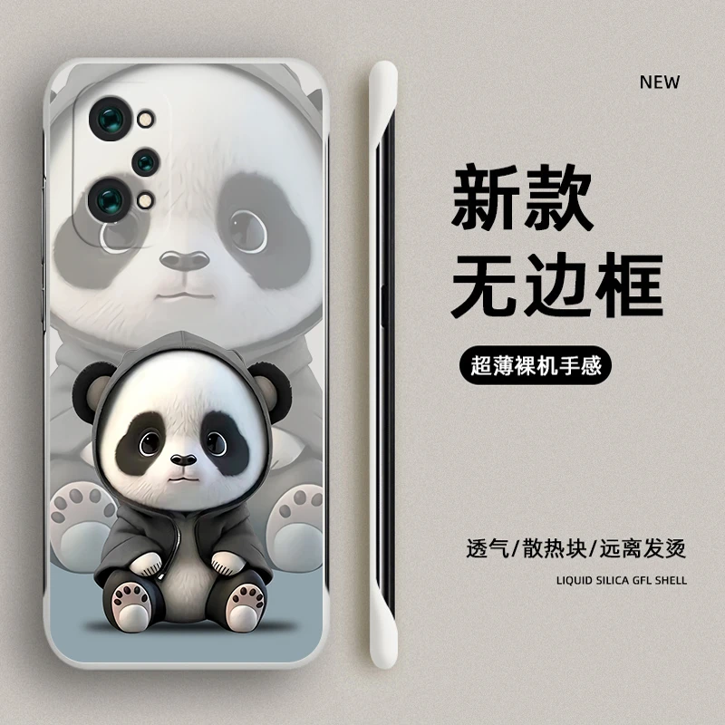 真我RealmeGT2手机壳GT2Pro无边框大探个性可爱熊猫时尚网红