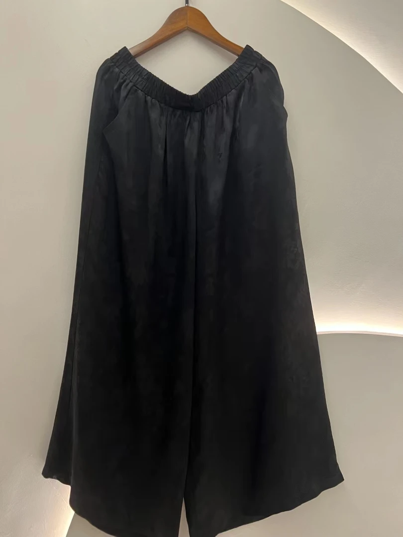 【敏敏家】气质优雅阔腿裤舒适宽松加大均码170斤内