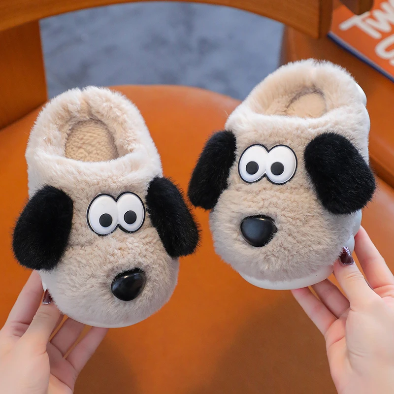 儿童棉拖鞋冬季男童防滑保暖卡通居家室内女童宝宝小孩亲子棉拖鞋