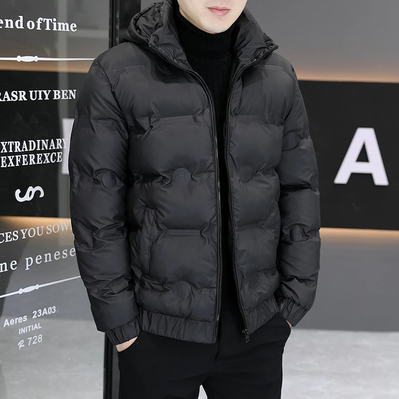 男士冬季2024新款棉服潮流帅气保暖棉衣帽子可脱卸加厚抗寒厚外套