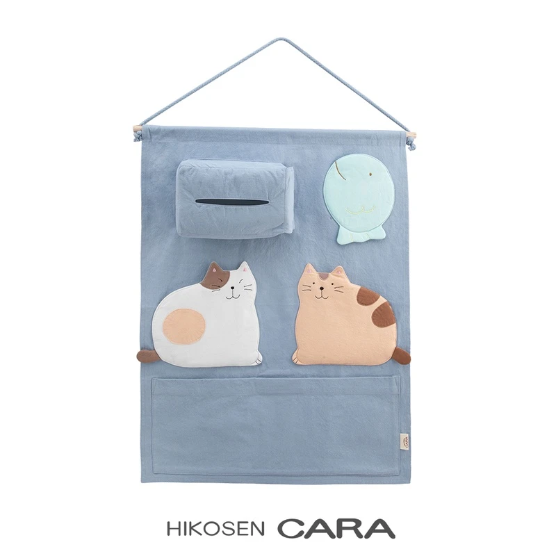 HIKOSEN CARA卡拉猫挂袋可爱猫咪日系创意家居收纳小袋