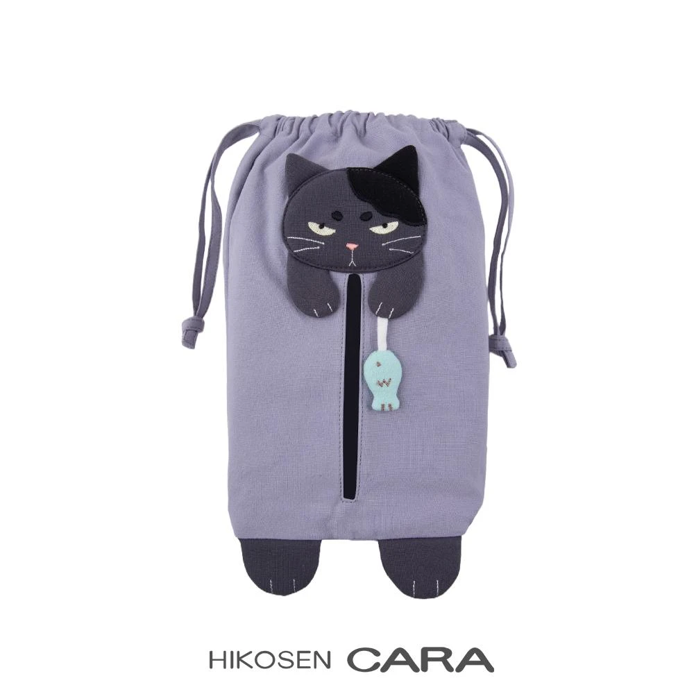 HIKOSEN CARA卡拉猫茶丸猫猫纸巾束口袋日本家居ins马卡龙色系