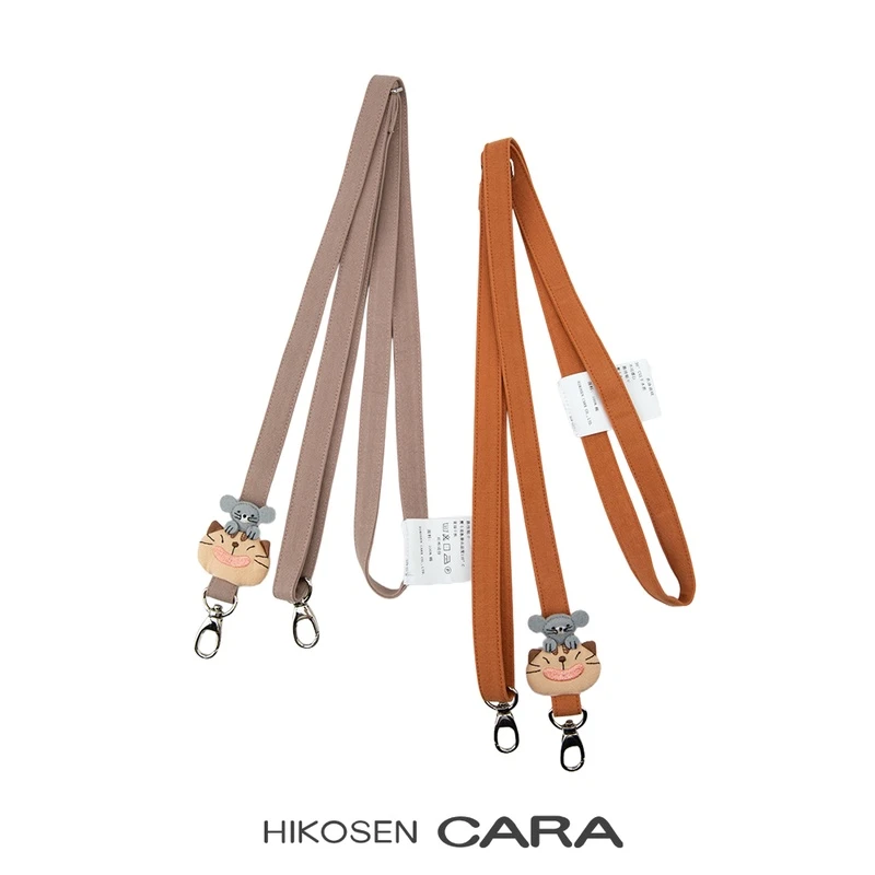 HIKOSEN CARA卡拉猫可拆卸肩带虎斑猫咪可爱帆布可调节女包包配件