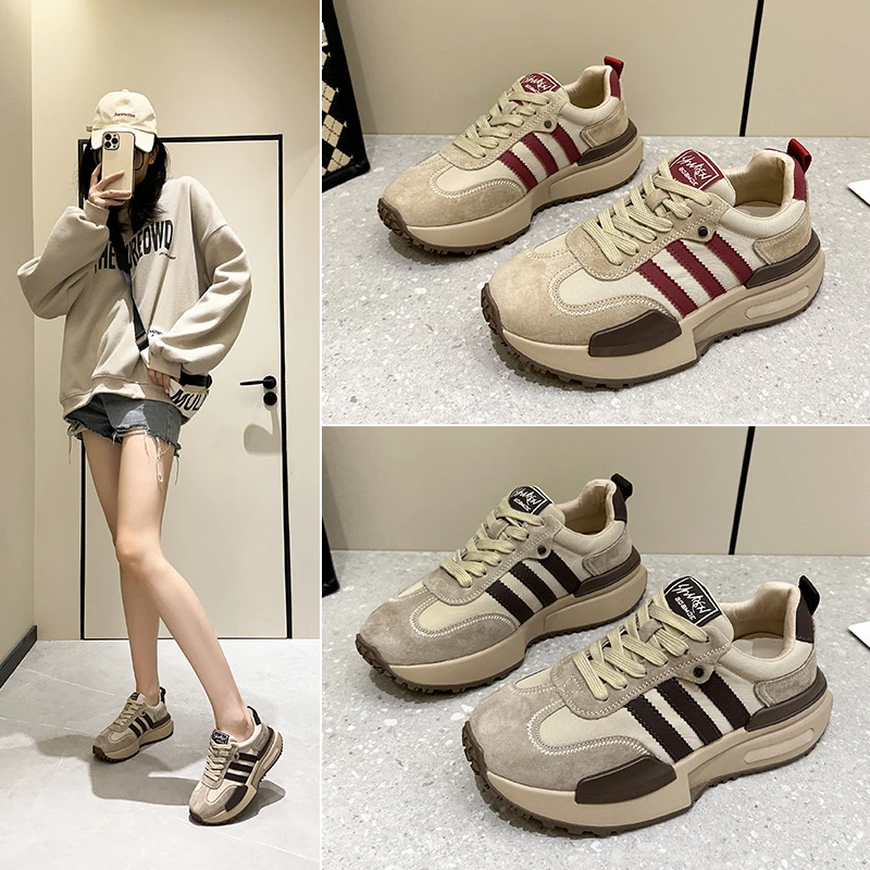 小码鞋31-34内增高阿甘女鞋2024新款秋冬季运动鞋网红休闲百搭