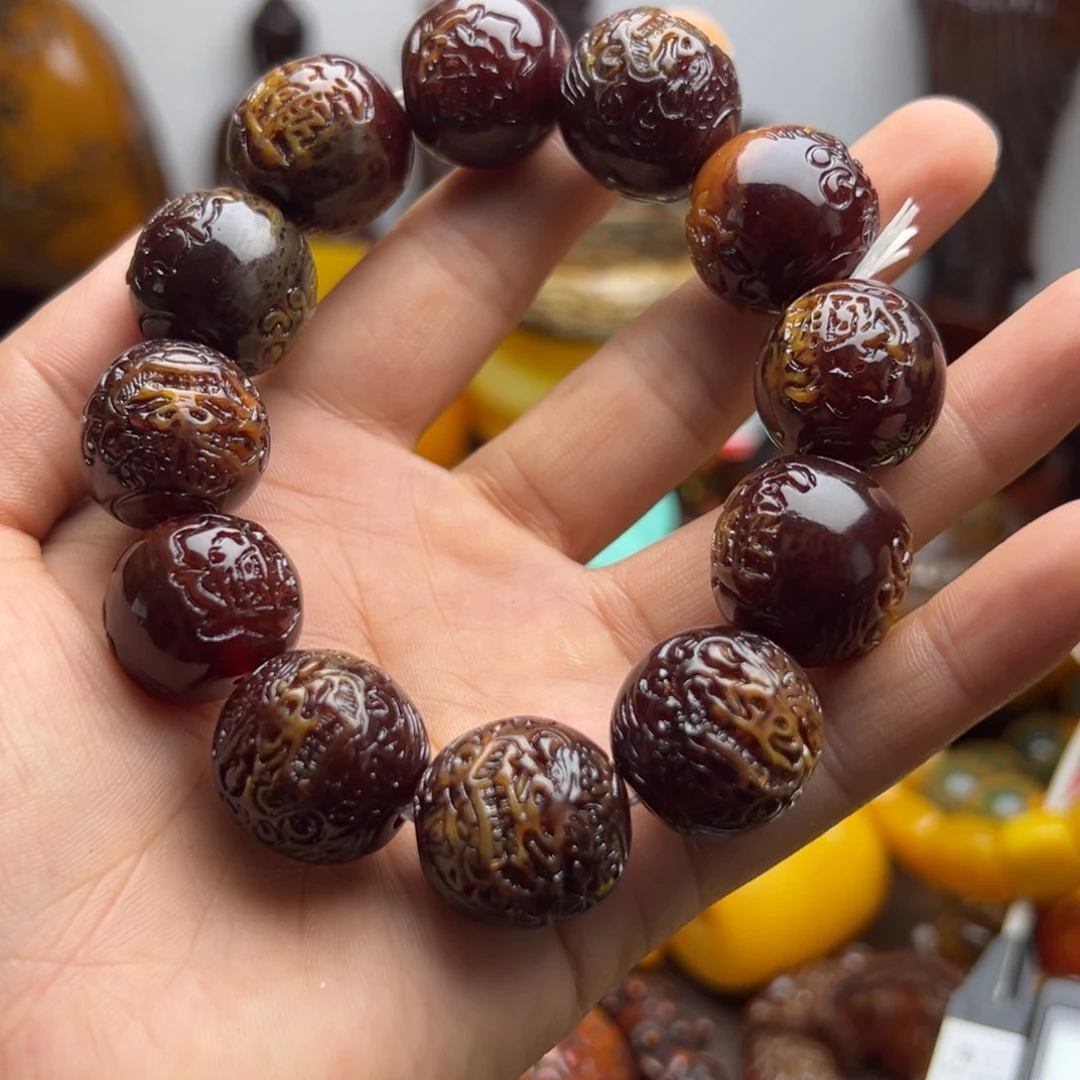 琥珀手链未镶嵌蜜蜡