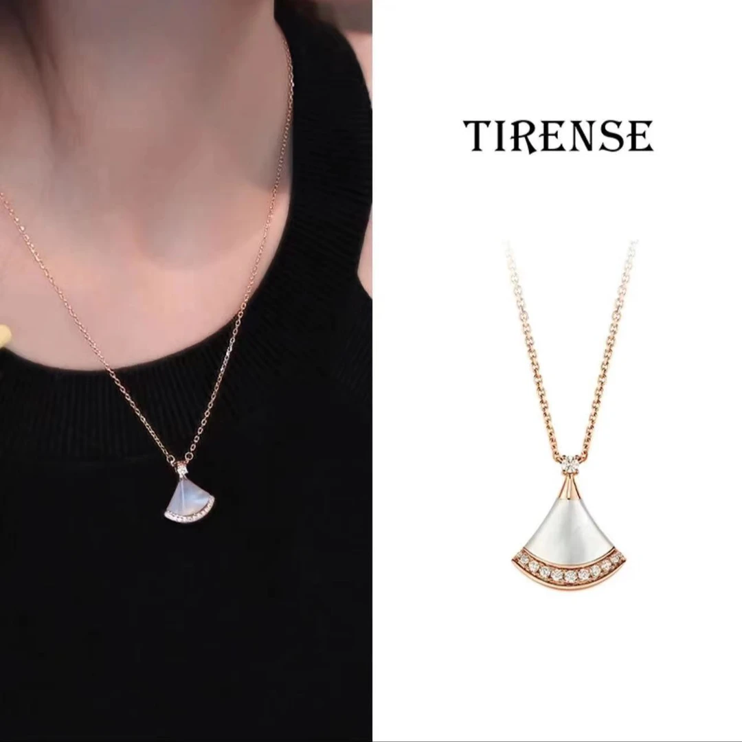 TIRENSE/狄伦斯 铜合金项链 高定裙子项链轻奢时尚气质百搭项链