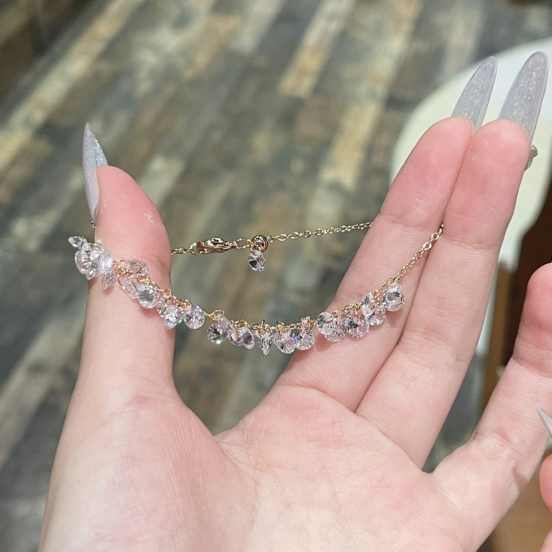 TIRENSE/狄伦斯 铜合金手链 高定繁花碎砖轻奢气质时尚百搭手链