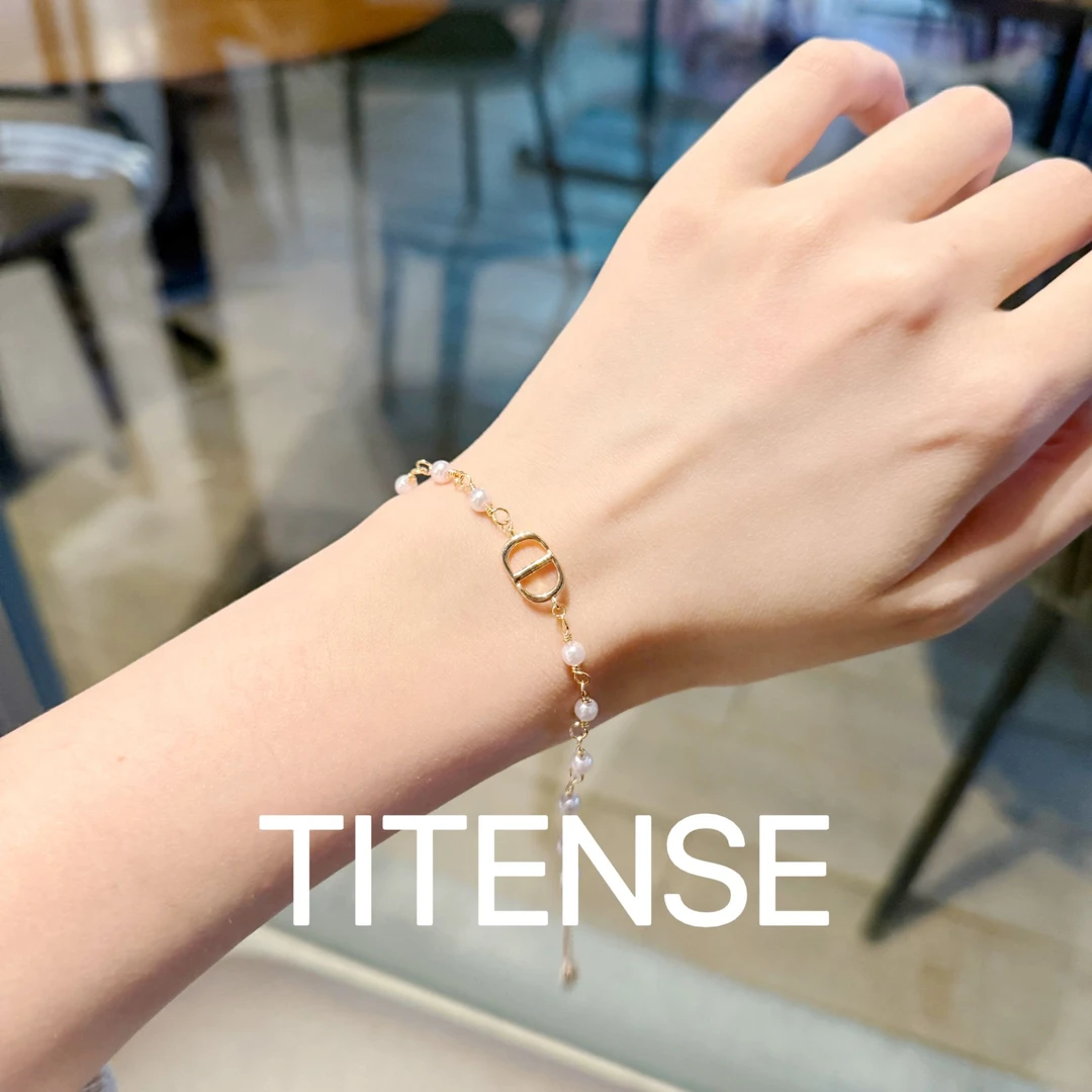 TIRENSE/狄伦斯 铜合金手链 高定猪鼻子珍珠系列轻奢气质手链