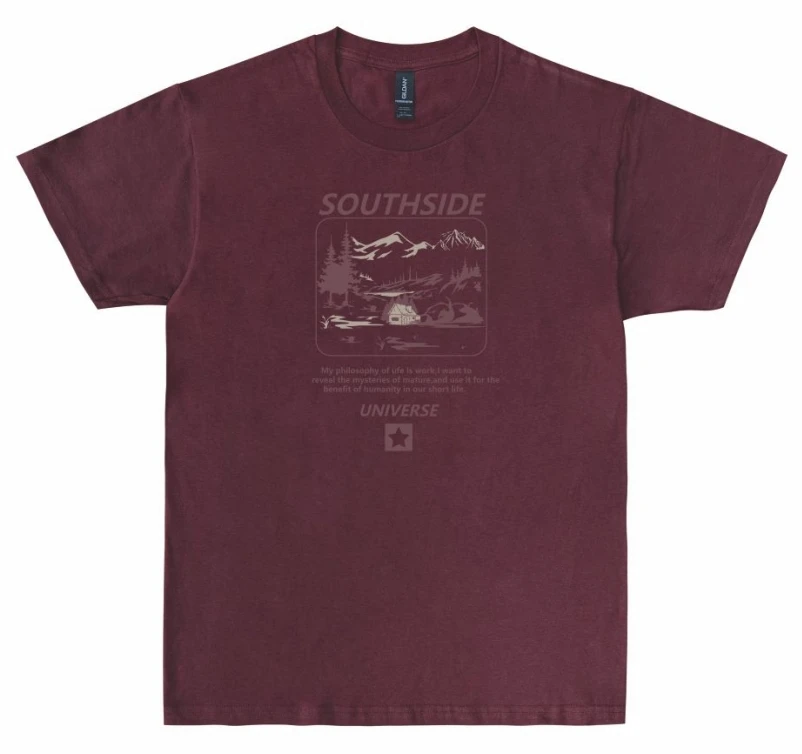 B26742(CF) 欧版宽松纯棉夏季字母印花情侣款圆领百搭中性短袖T