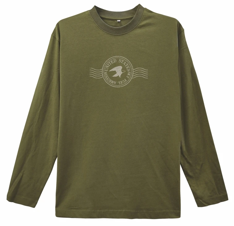 27226#欧版宽松百搭秋冬新款美式设计感字母印花男女同款圆领长袖