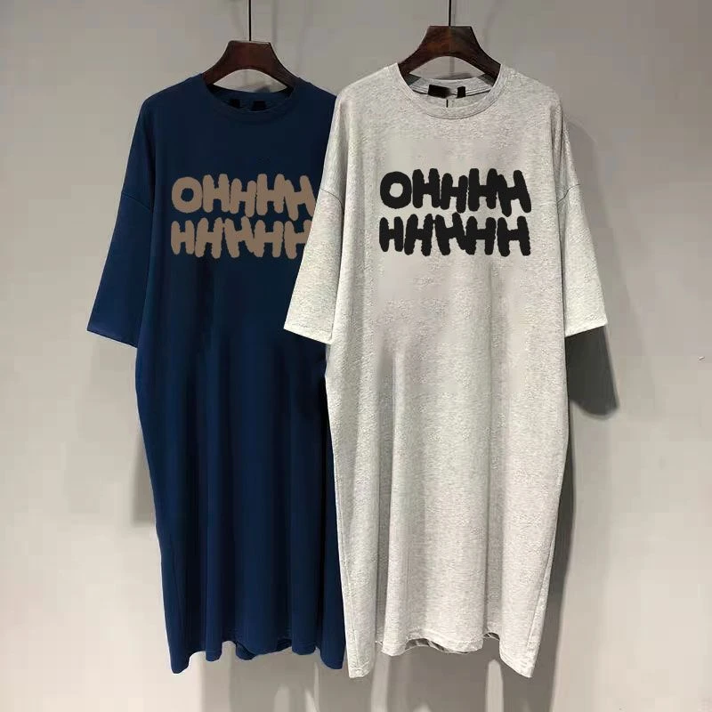 睡裙女夏慵懒风韩版短袖学生过膝显瘦睡衣女夏季可外穿懒人裙长款