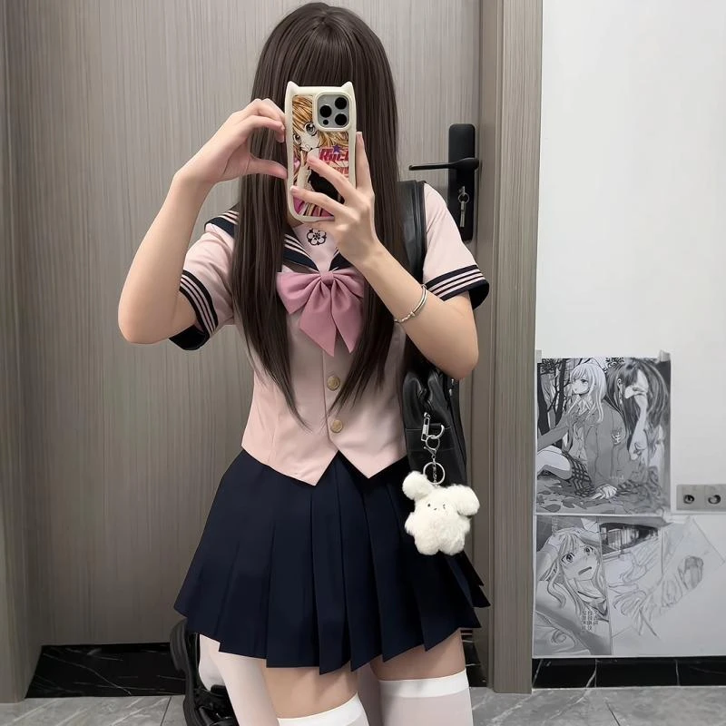 川町香【樱恋日记】原创jk甜美日系正版校供学院收腰水手服套装显瘦