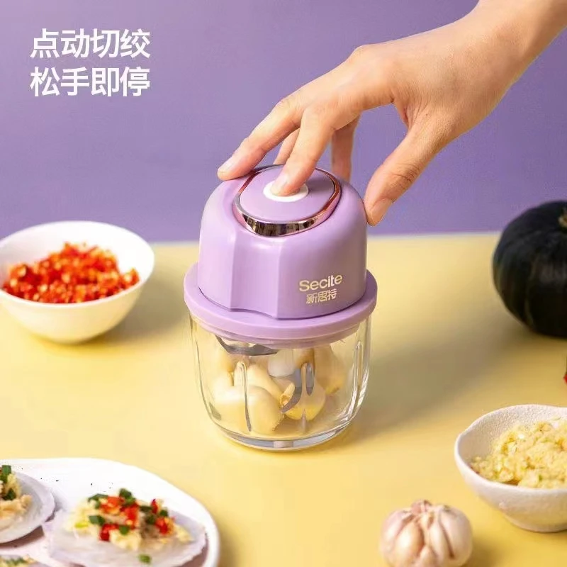 新思特家用绞肉机电动绞菜机小型碎肉机充电