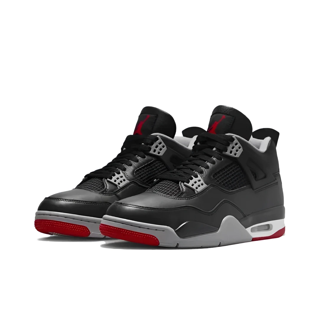 Air Jordan 4 AJ4黑红 中帮 经典复古 篮球鞋 男女款  FV5029-006