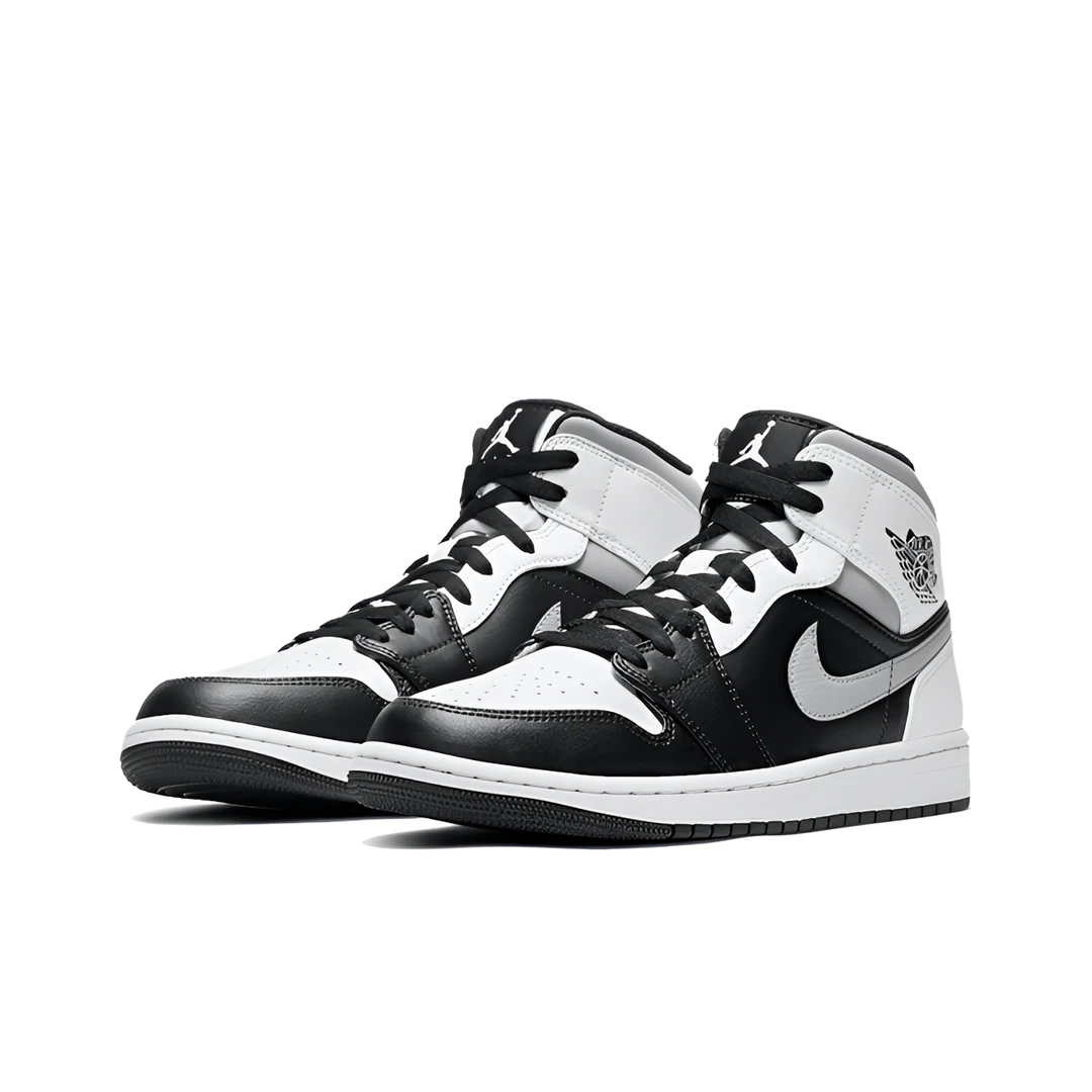 Air Jordan 1 AJ1小熊猫 女款 黑白灰 中帮经典篮球鞋 554725-073